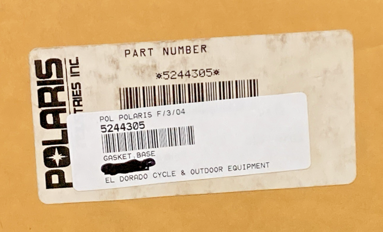 NEW GENUINE POLARIS 5244305 BASE GASKET