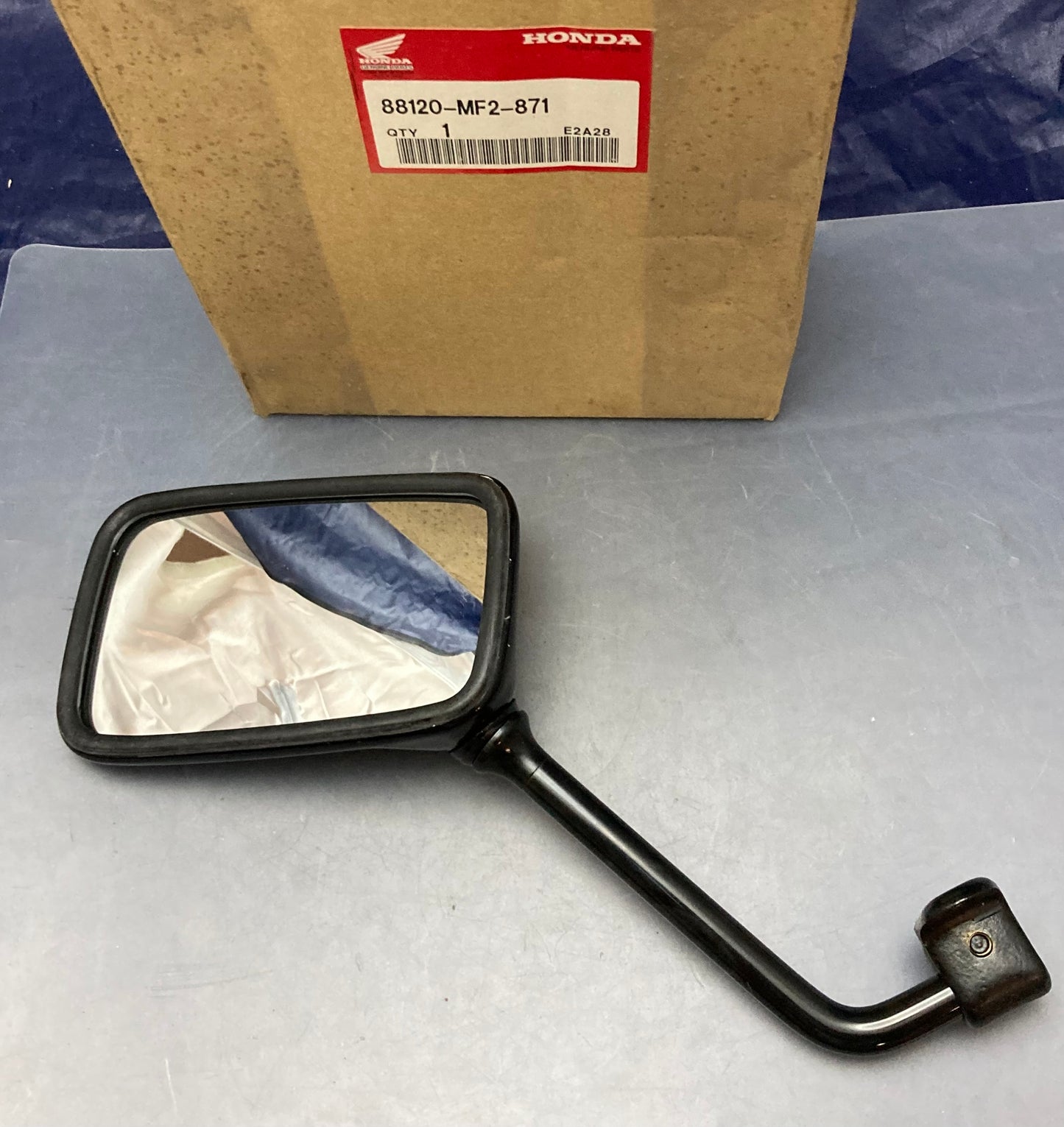 New Genuine Honda 88120-MF2-871 Rear View Mirror, Left, Black