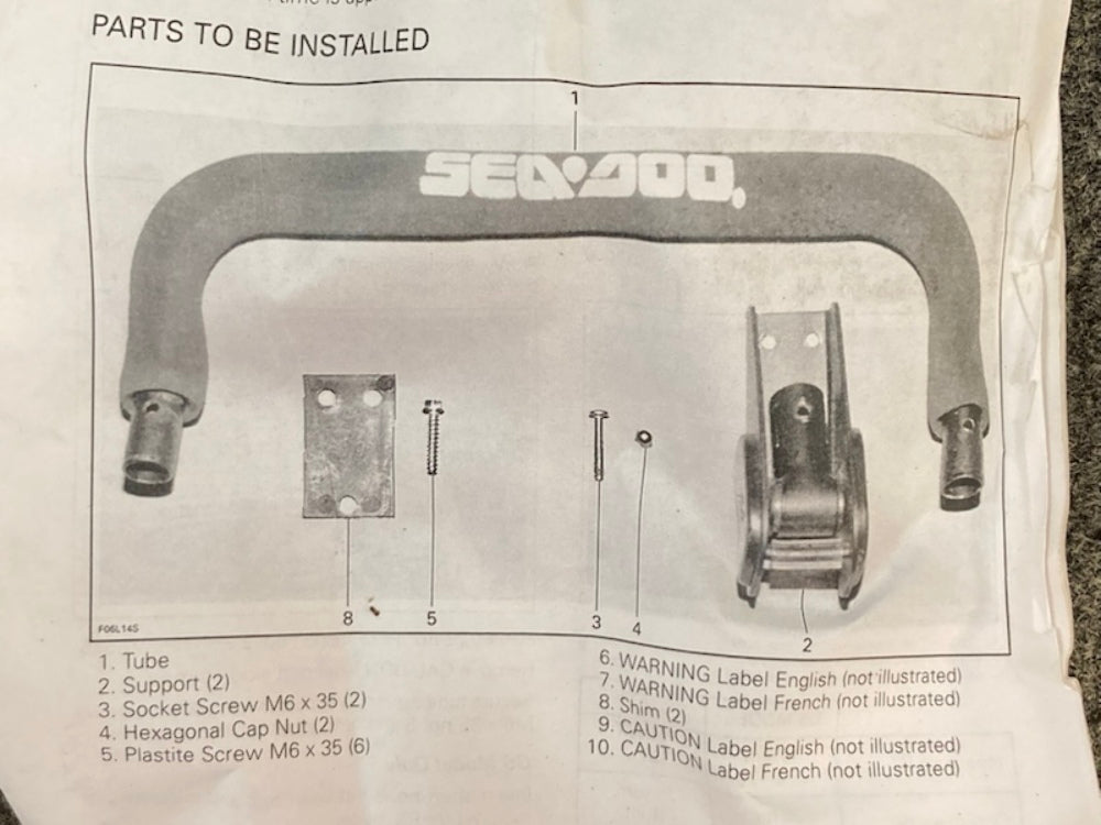 Sea-Doo 295500693 Ladder Kit, New Genuine