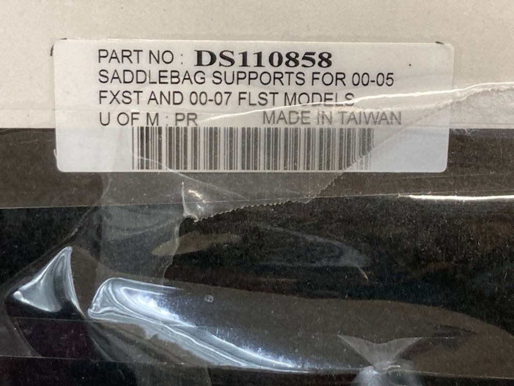 Drag Specialties DS110858 Chrome Saddlebag Support Brackets New Genuine