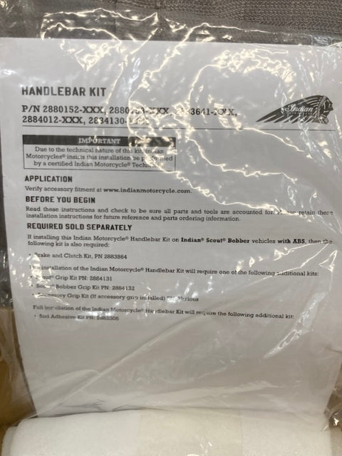Indian 2884012-410 KIT HANDLEBAR MINI APE New Genuine