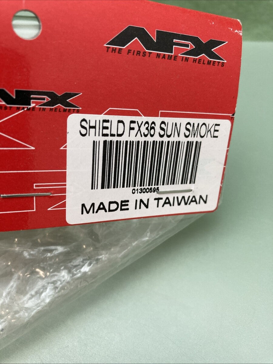 NEW GENUINE AFX FX-36 AS SUN SMOKE HELMET SHIELD FX36 01300595
