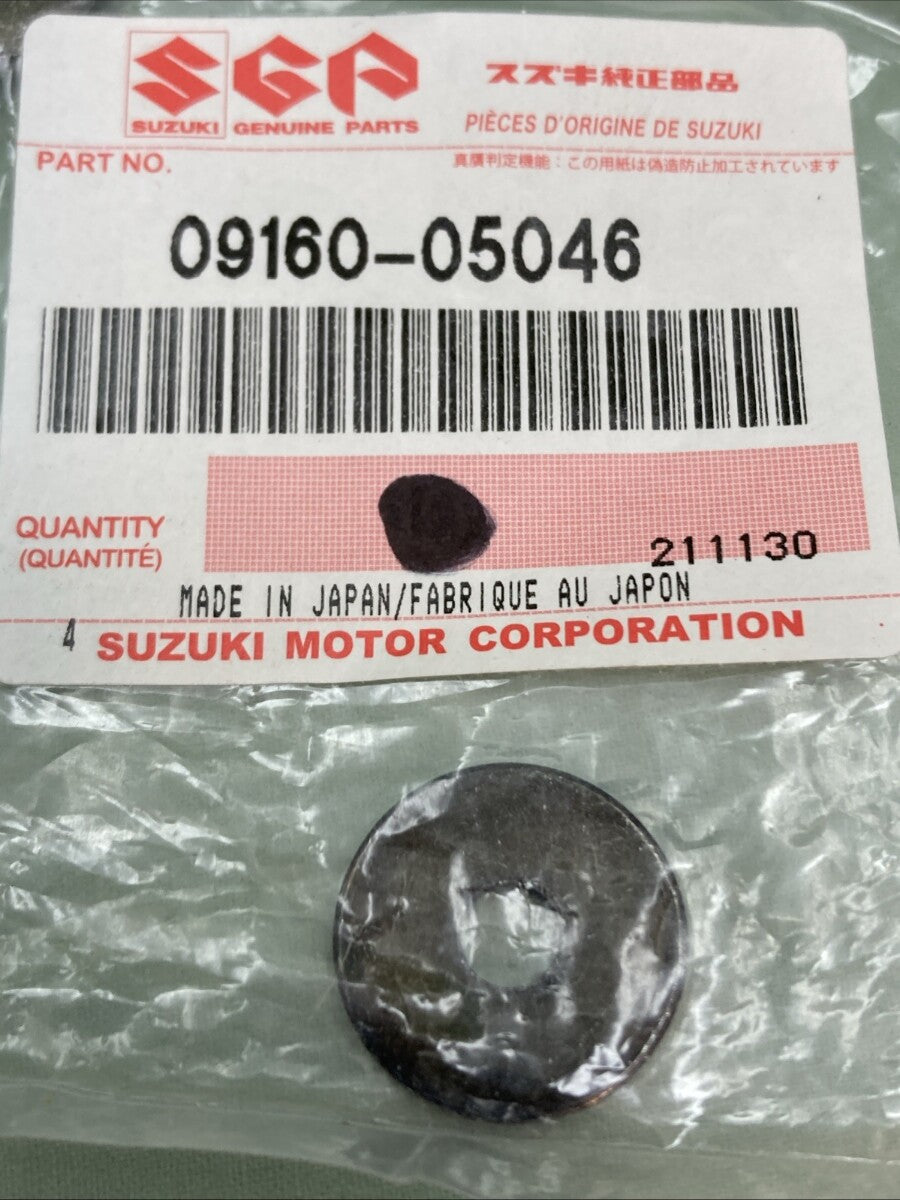 QTY 10 NEW GENUINE SUZUKI 09160-05046 Washer