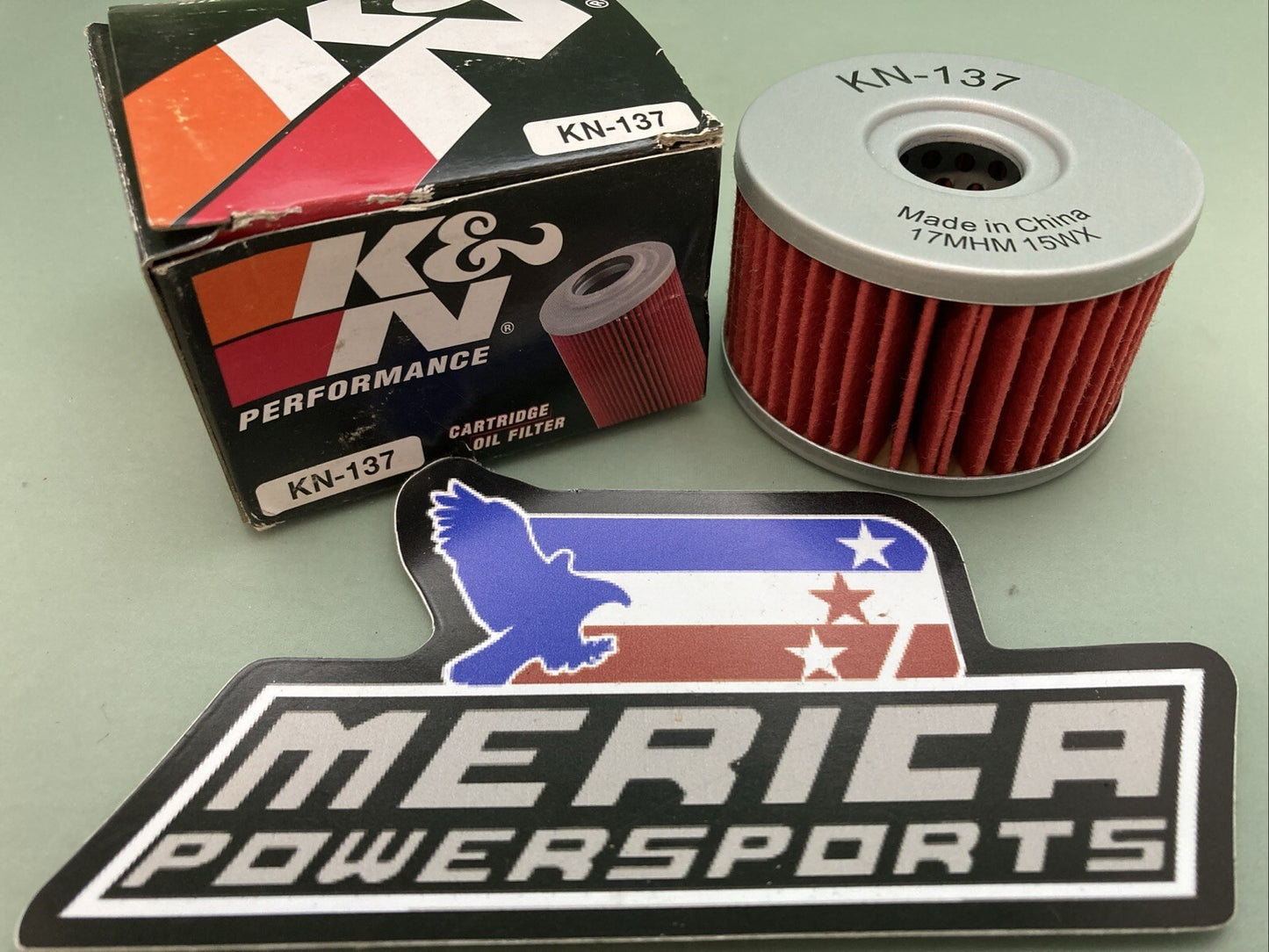 NEW GENUINE K&N KN-137 PERFORMANCE CARTRIDGE OIL FILTER