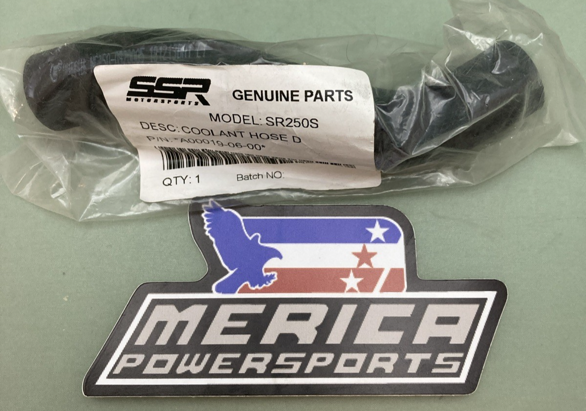 NEW GENUINE SSR A00019-06-00 SR250S COOLANT HOSE D