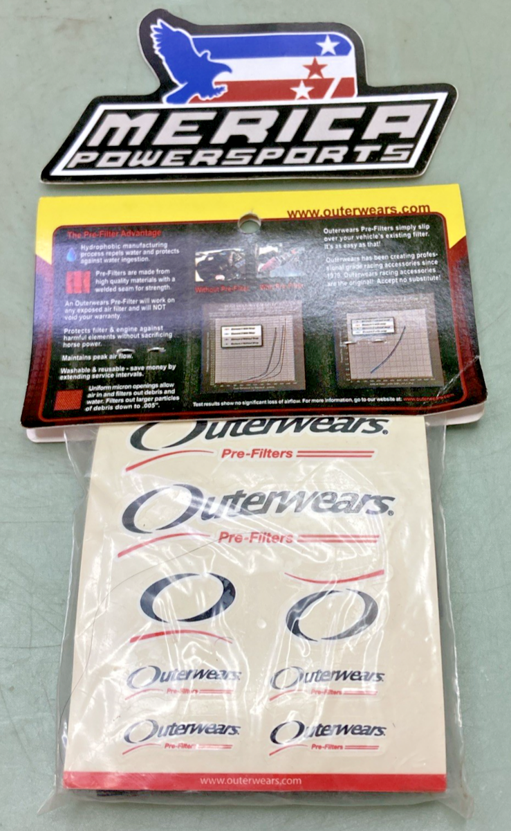 NEW GENUINE OUTERWEARS WR12BK PRE FILTER SHEET 12X12