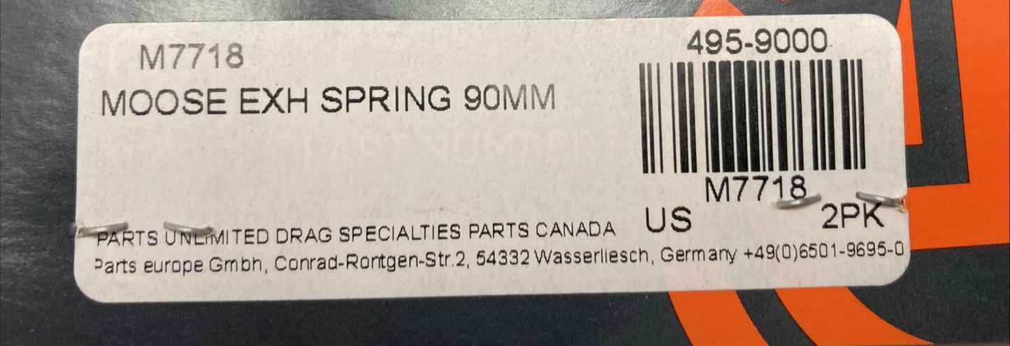 NEW GENUINE MOOSE 495-9000 M7718 EXHAUST SPRINGS