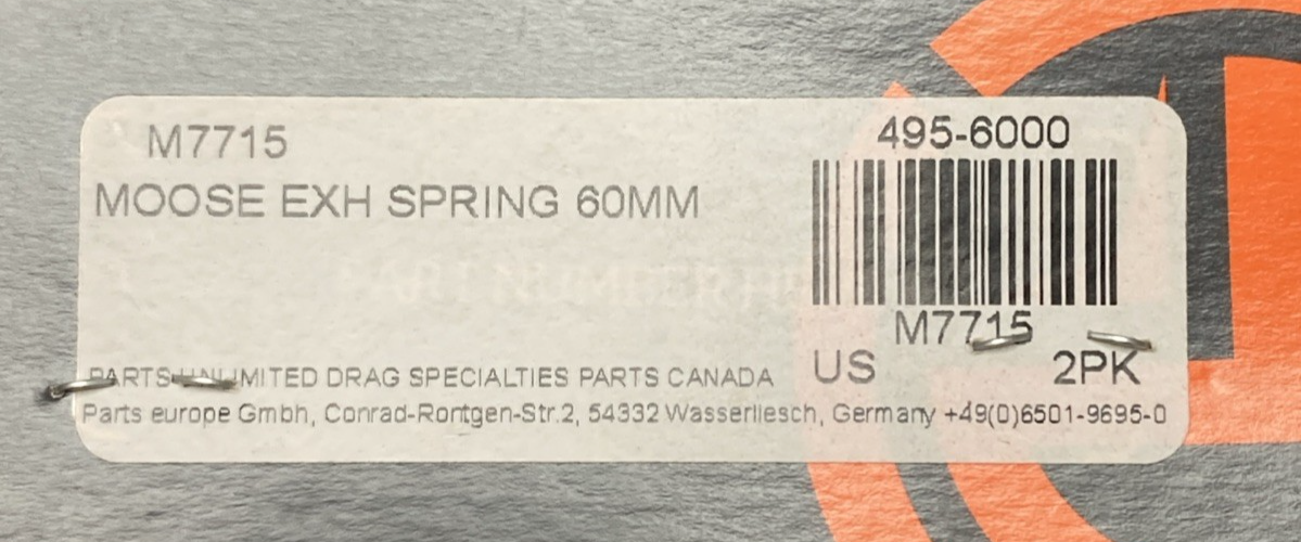 NEW GENUINE MOOSE 495-6000 M7715 EXHAUST SPRINGS