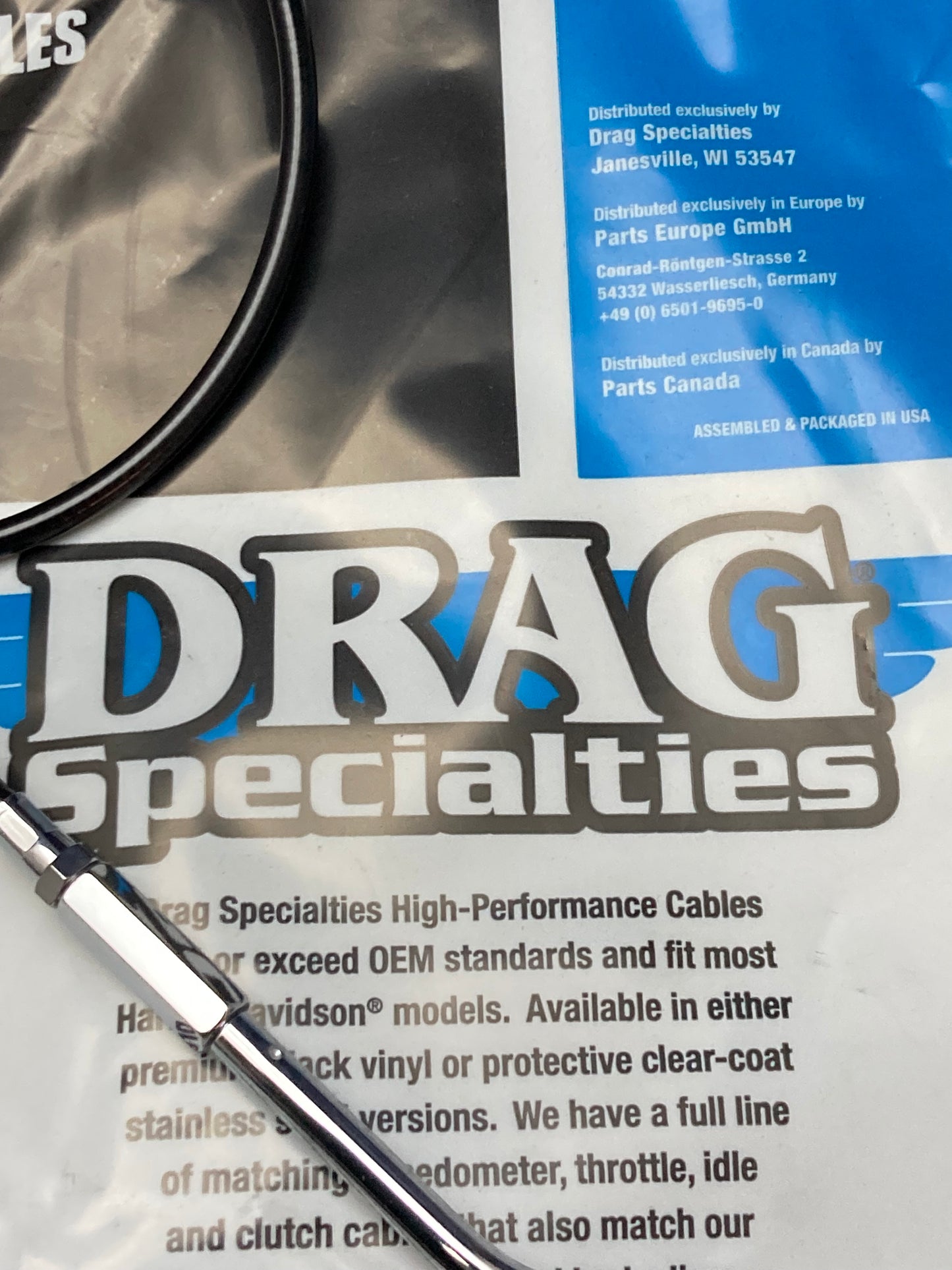 New Genuine Drag Specialties 0650-03651 Throttle Cable