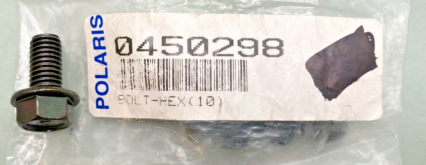 QTY 6 NEW GENUINE POLARIS 0450298 TRANMISSION DRAIN PLUGS