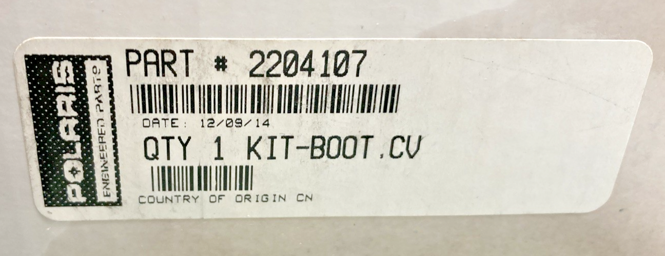 NEW GENUINE POLARIS 2204107 KIT-BOOT, CV (PR-8011)