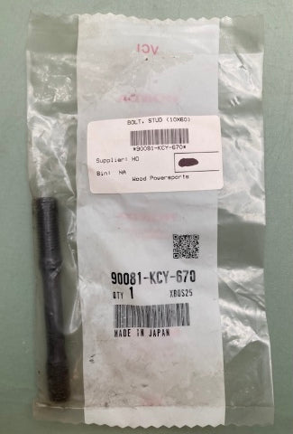 QTY 2 Honda 90081-KCY-670 STUD BOLT New Genuine