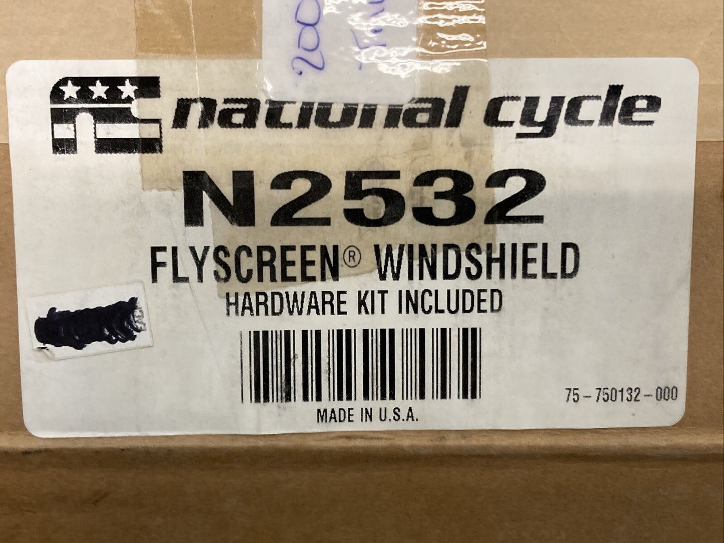 NEW GENUINE NATIONAL CYCLE N2532 Flyscreen; Chrome; Light Tint