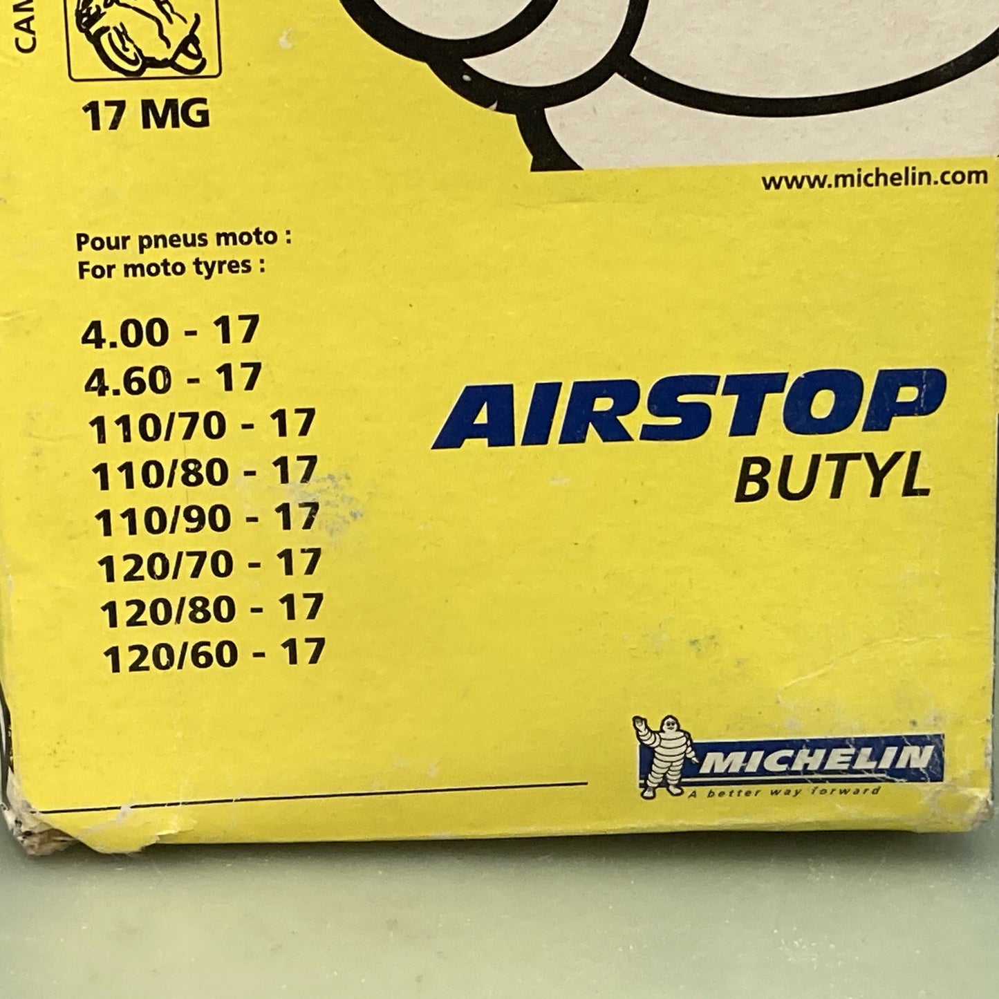 NEW GENUINE MICHELIN 38969 4.00-120-17 MOTORCYCLE TUBE
