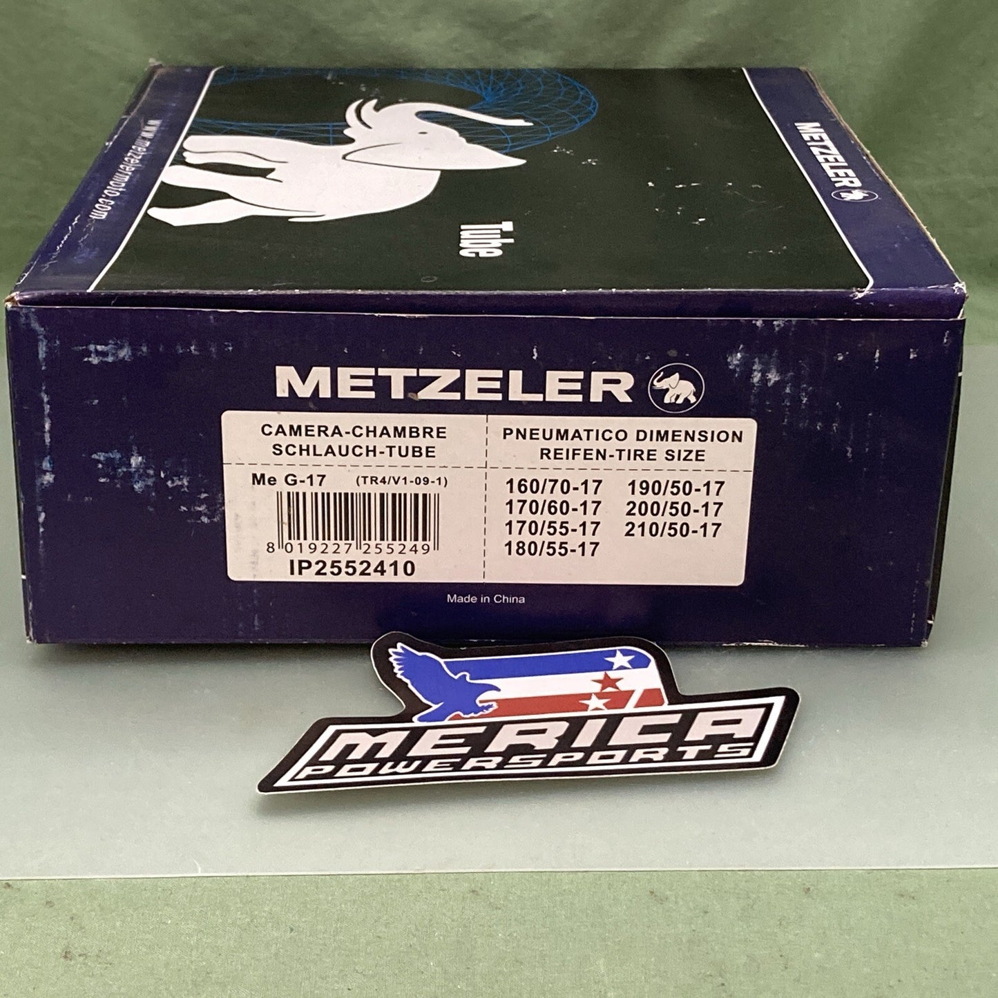 NEW GENUINE METZELER IP2552410 160-210/55-17 MOTORCYCLE TUBE