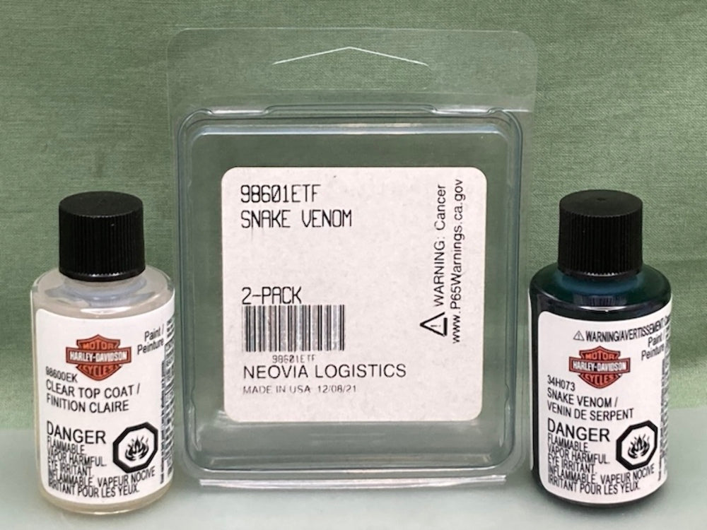 Harley Davidson 98601ETF KIT TU PAINT BOTTLE SNAKE VENOM .5 fl oz New Genuine