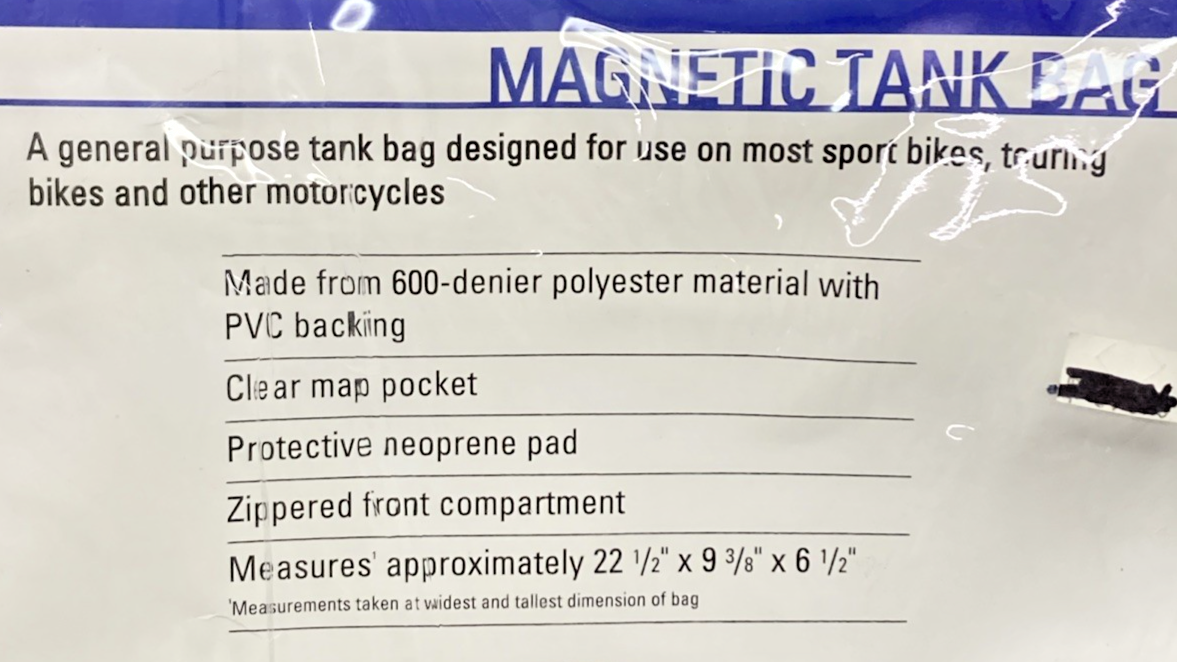 NEW GENUINE DOWCO 50108-00 MAGNETIC TANK BAG