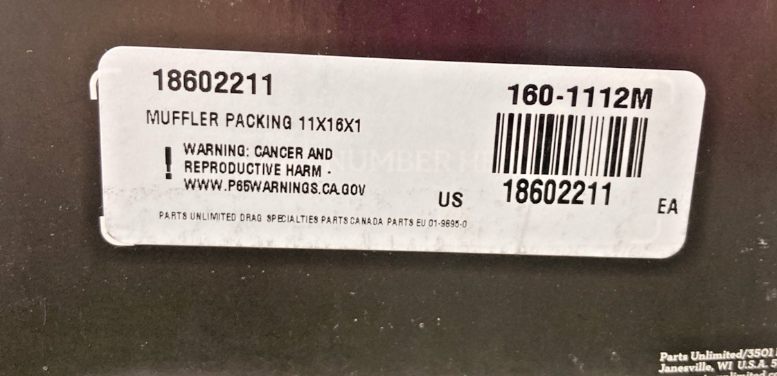 NEW GENUINE MOOSE RACING 18602211 4-STROKE MUFFLER PACKING