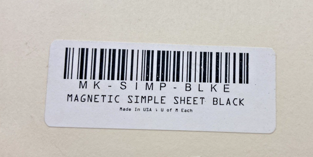 NEW GENUINE MAG-KNIGHT MK-SIMP-BLKE MAGNETIC SIMPLE SHEET BLACK