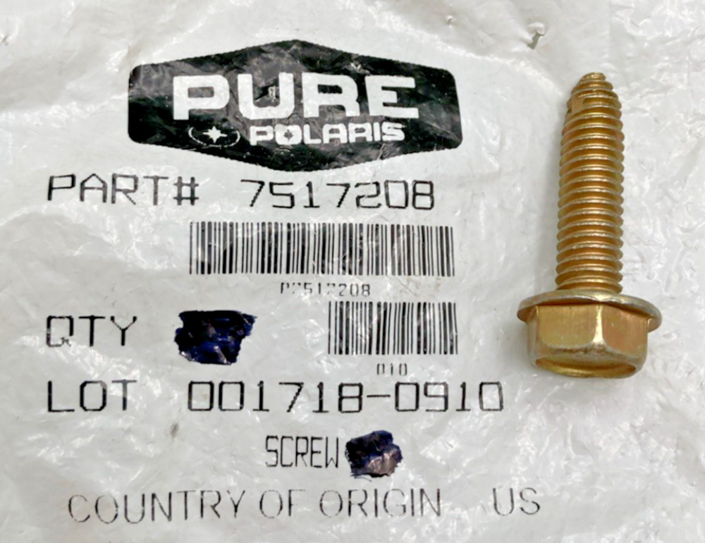 QTY 3 NEW GENUINE POLARIS 7517208 SCREW