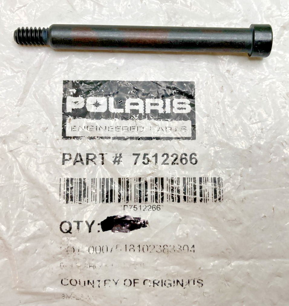 QTY 2 NEW GENUINE POLARIS 7512266 BOLT, SHOULDER