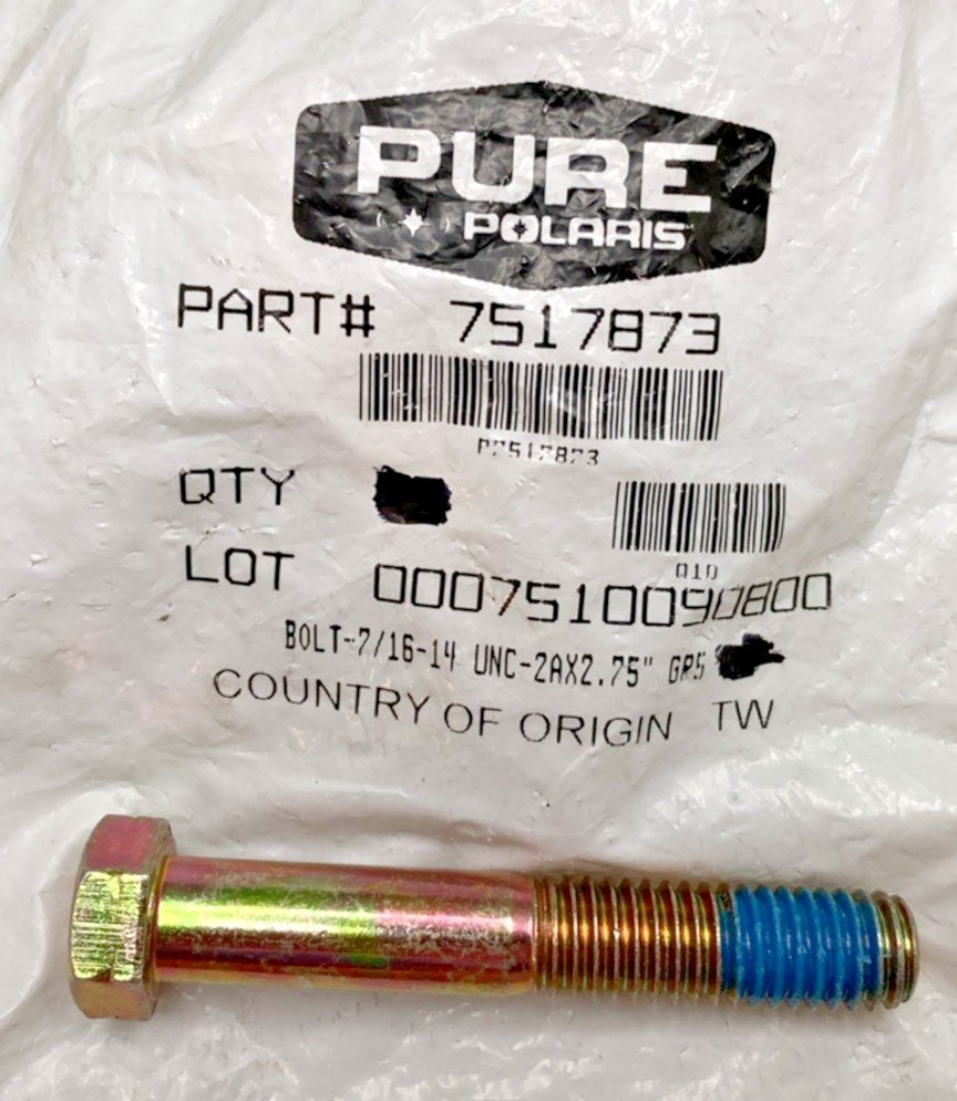 QTY 6 NEW GENUINE POLARIS 7517873 BOLT