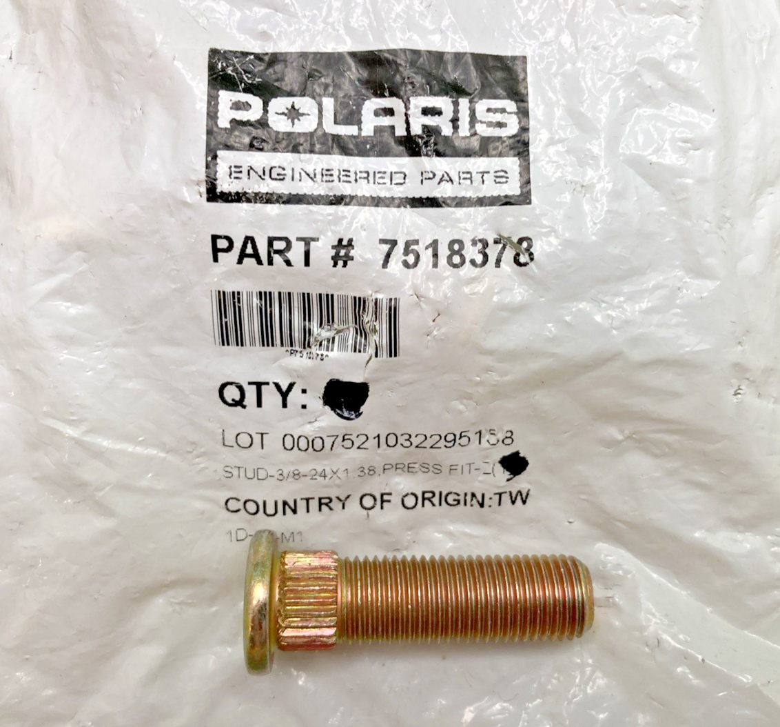 QTY 4 NEW GENUINE POLARIS 7518378 STUD