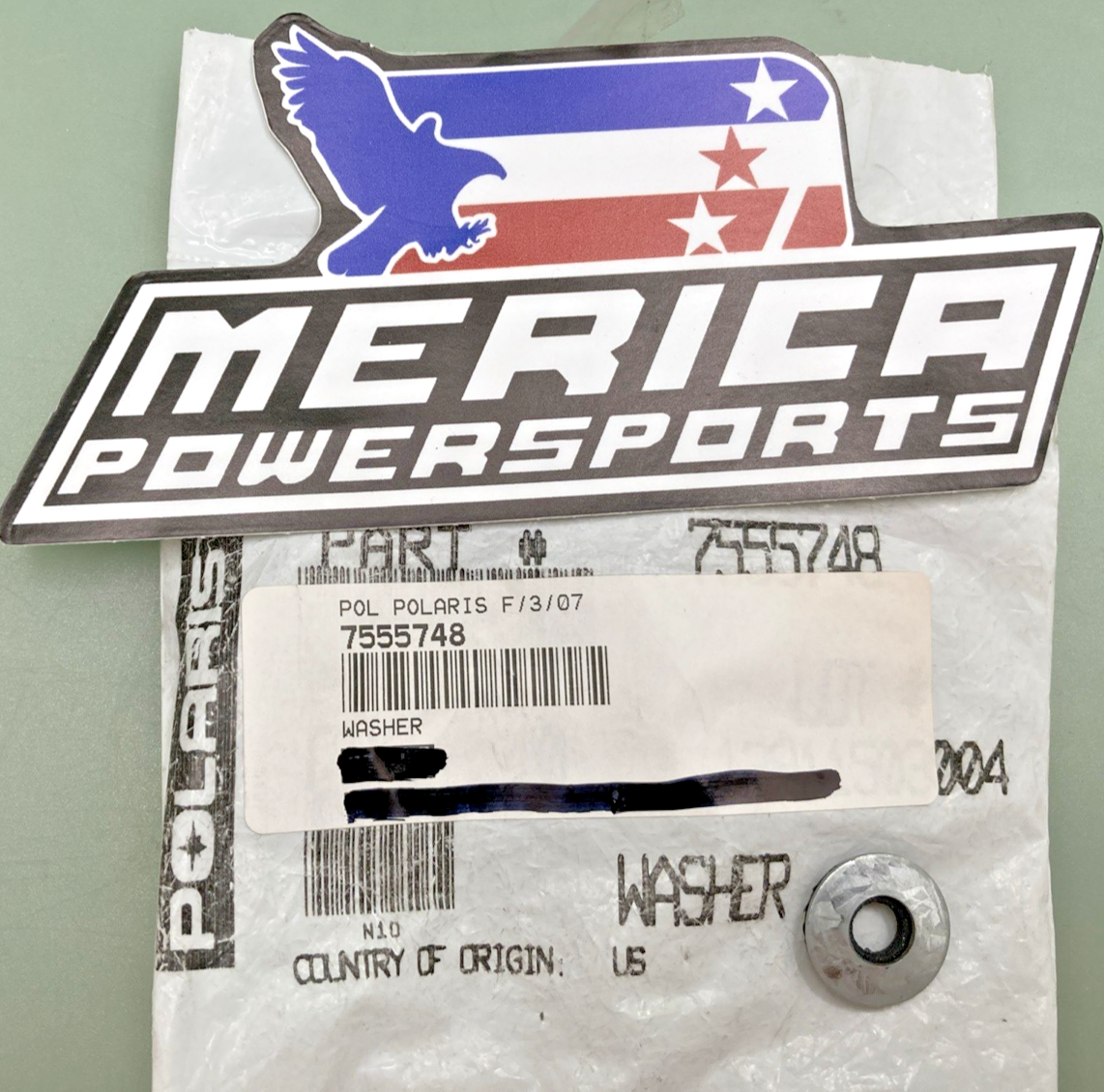 QTY 2 NEW GENUINE POLARIS 7555748 WASHER