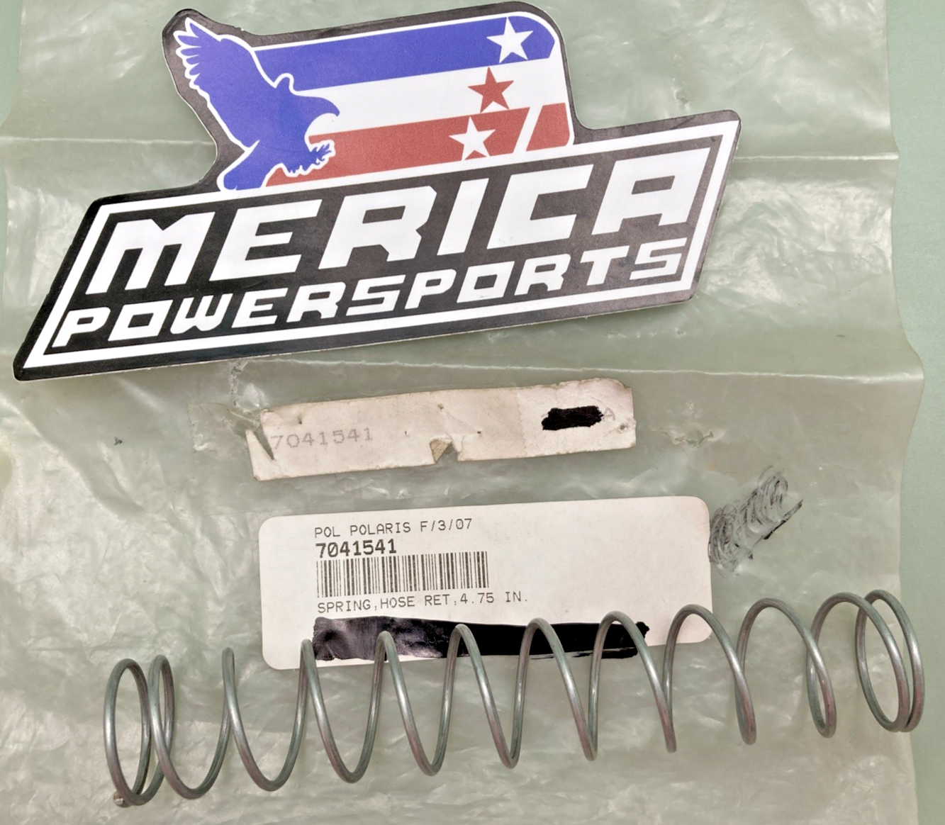 NEW REPLACES POLARIS 7041541 SPRING, HOSE RET, 4.75 IN.