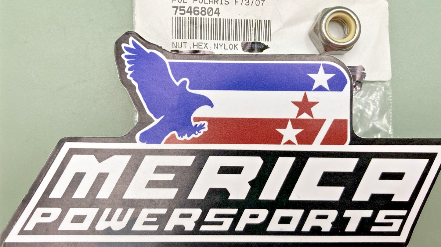 QTY 4 NEW REPLACES POLARIS 7546804 NYLOK HEX NUT