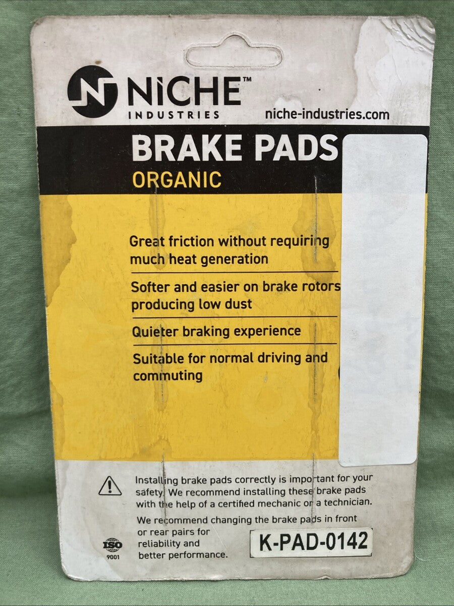NEW GENUINE NICHE K-PAD-0142 ASBESTOS FREE BRAKE PADS