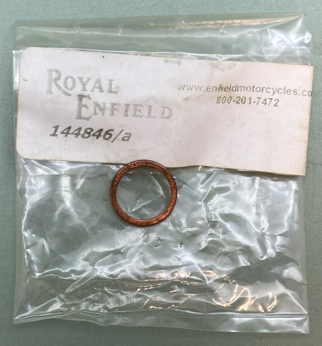 NEW GENUINE ROYAL ENFIELD 144846/A COPPER WASHER