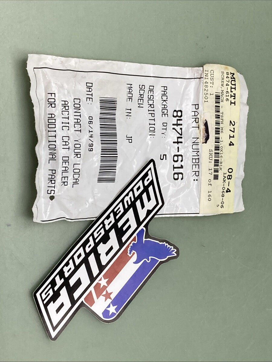 QTY 5 NEW GENUINE ARCTIC CAT 8474-616 SCREW