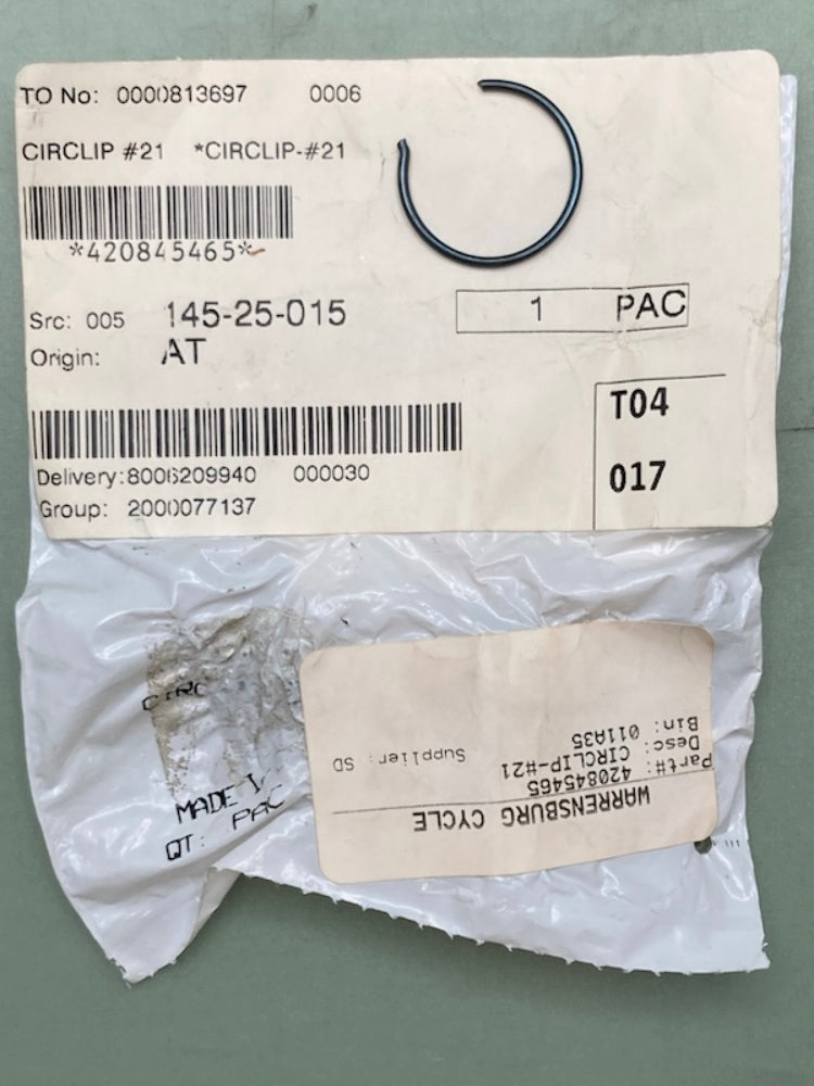 Qty 6 Replaces Sea-Doo 420845465 Circlip #21, New