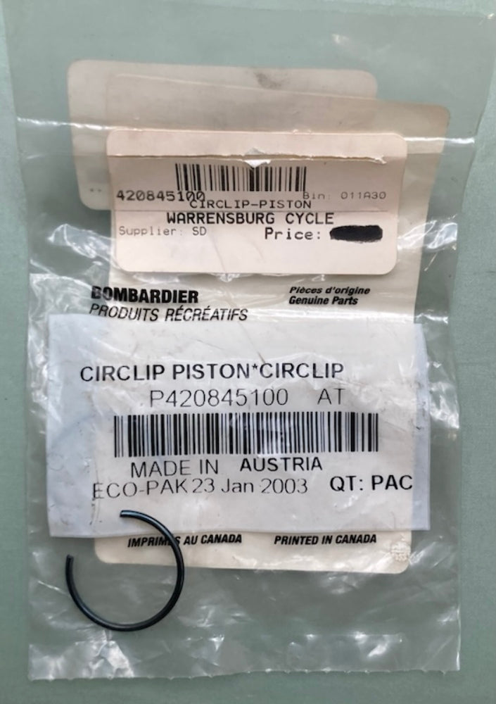 Bombardier 420845100 Circlip #20, New Genuine