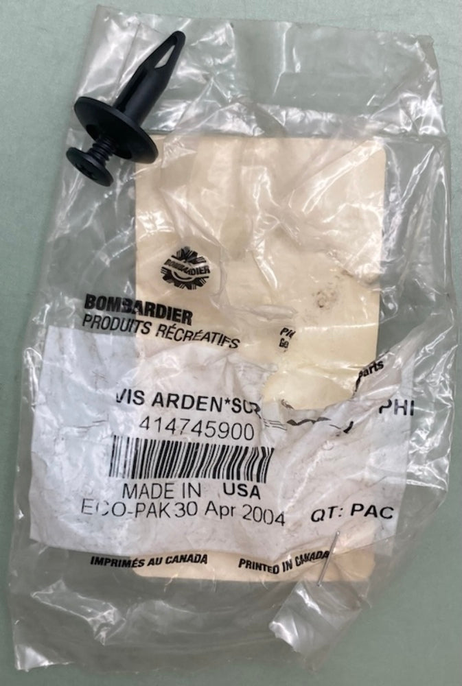 Qty 5 Bombardier 414745900 Tuflock Phillips Plastic Screw, New Genuine
