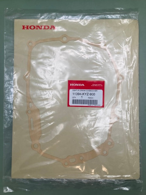 Honda 11394-KYZ-900 CRANKCASE COVER GASKET New Genuine