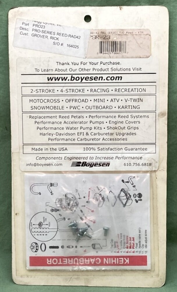 New Genuine Boyesen PSR-23 Pro Series Reed Set for Rad Valve