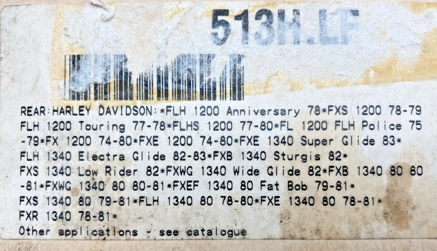 New Genuine SBS 513H-LF Ceramic Brake System, For Harley Davidson