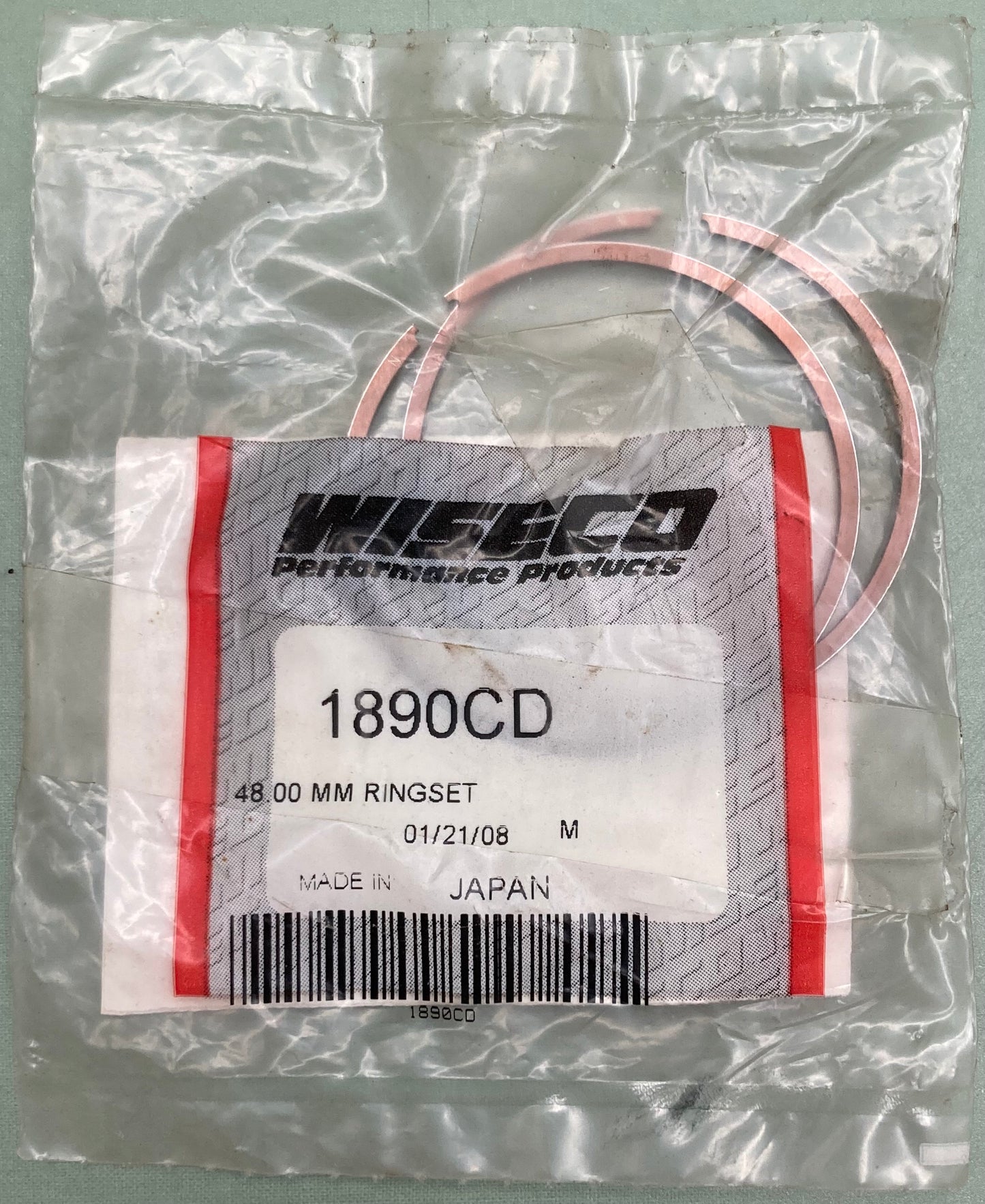 New Genuine Wiseco 1890CD Ring Set 48.00 MM