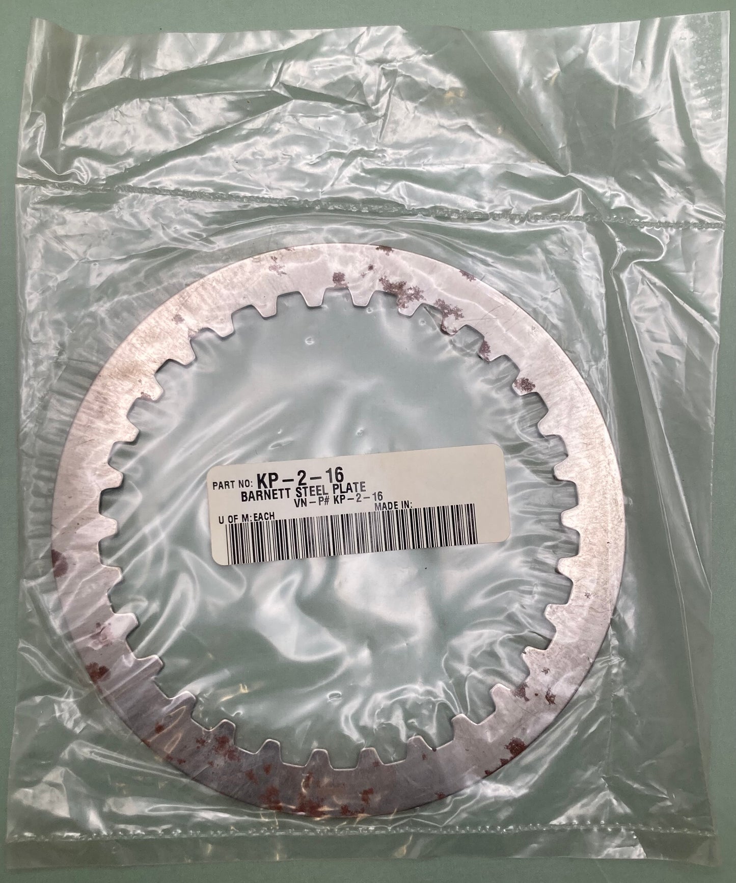 New Genuine Barnett KP-2-16 Steel Plate