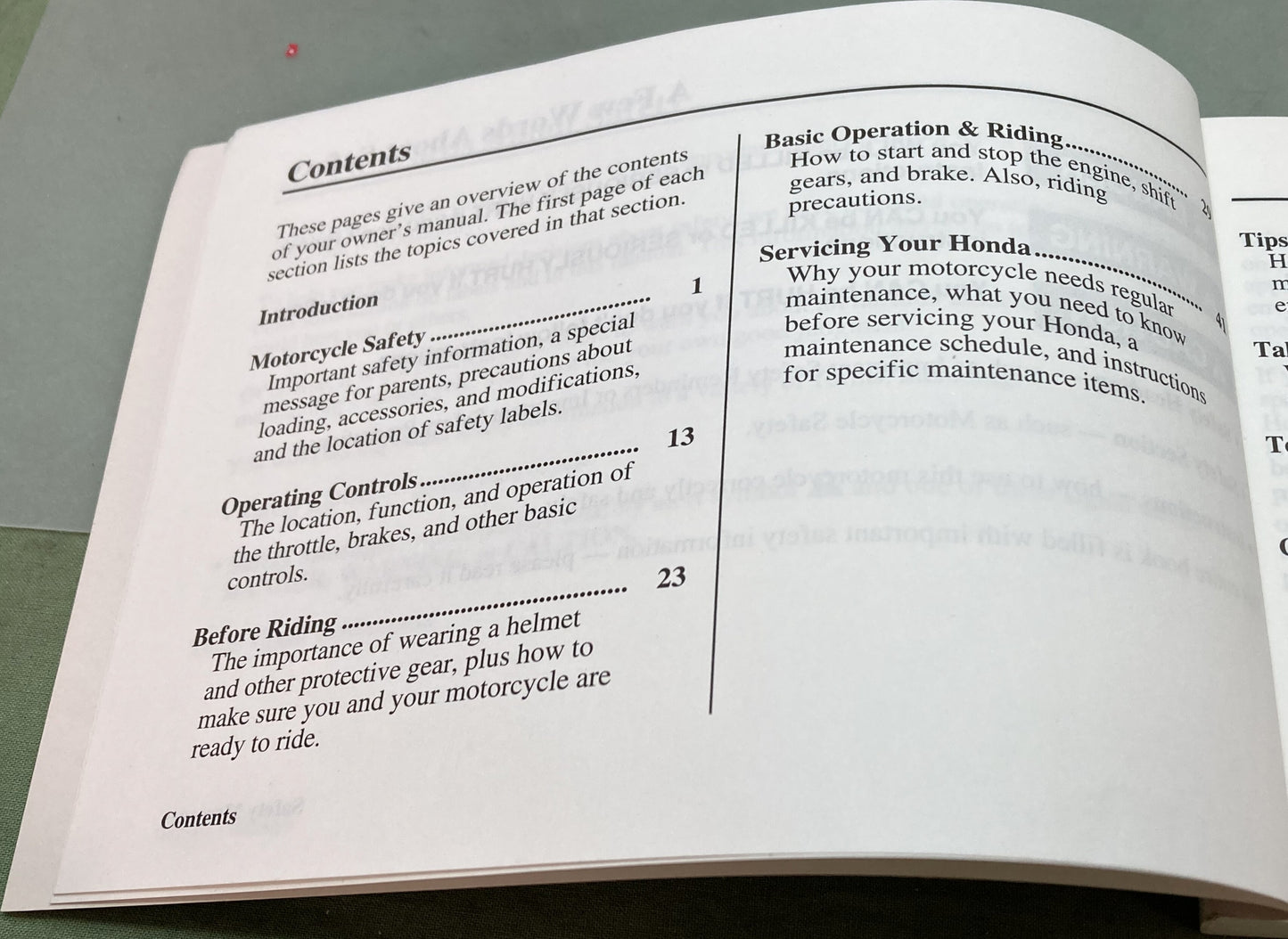 Genuine Honda 31GEL650 CRF50F Owner's Manual 2005