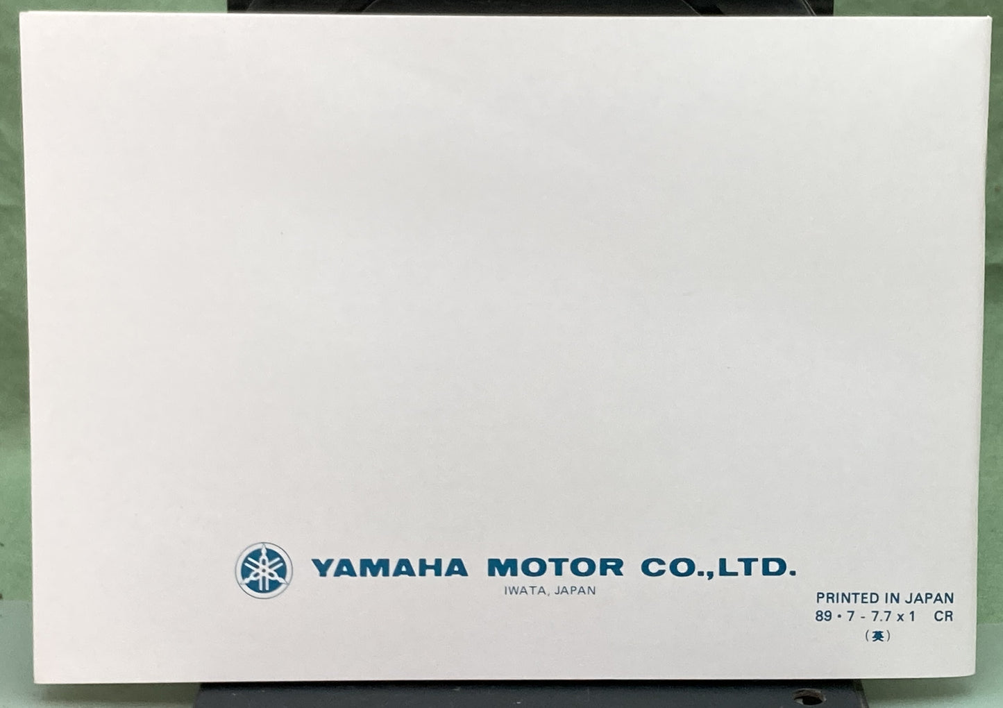 New Genuine Yamaha LIT-11626-07-31 Motorcycle Skill Test Practice Guide 1989