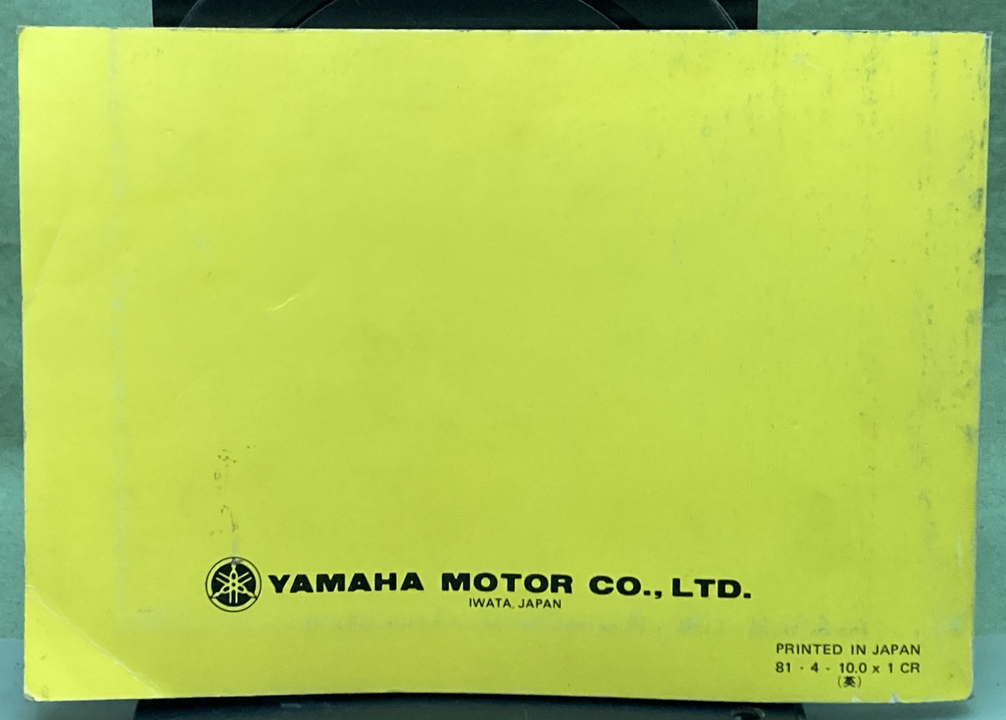 Genuine Yamaha LIT-11626-02-81 XV750J Owner's Manual 1981
