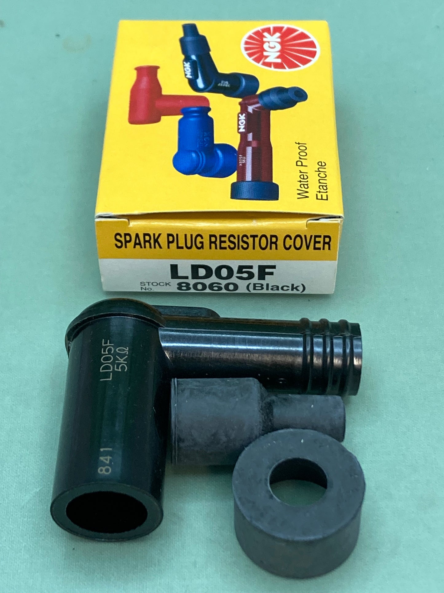 New Genuine NGK LD05F Spark Plug Resistor Cover Black