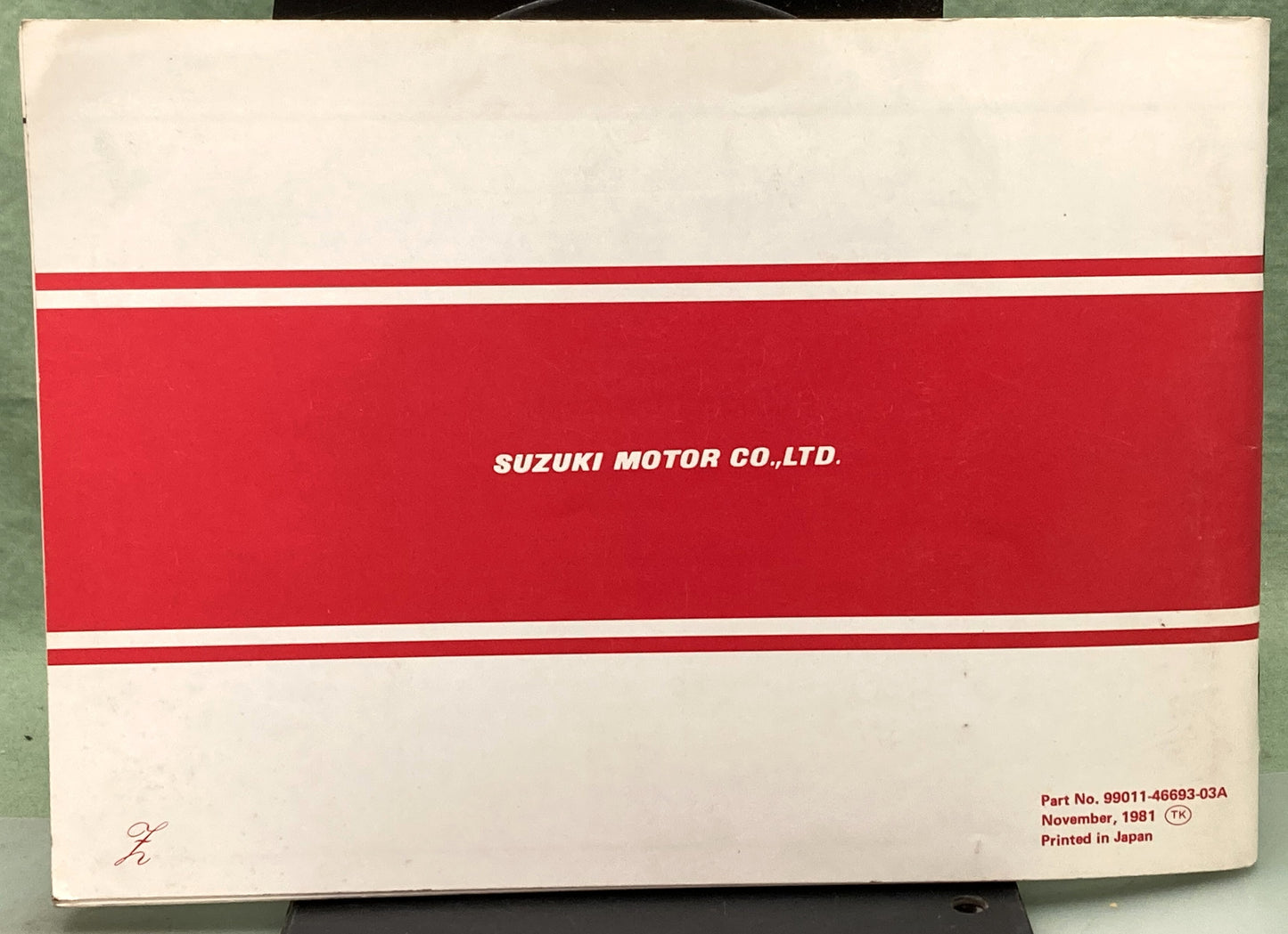 Genuine Suzuki 99011-46693-03A RM60 Owner's Manual 1981