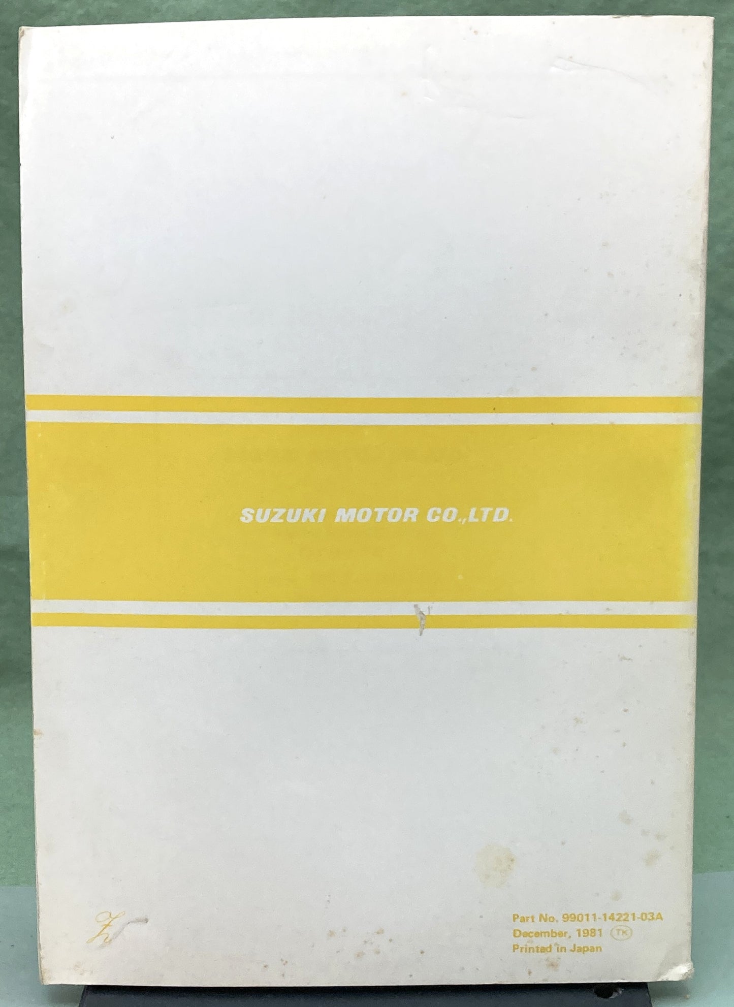 Genuine Suzuki 99011-14221-03A RM465 Owner's Maintenance Manual 1981