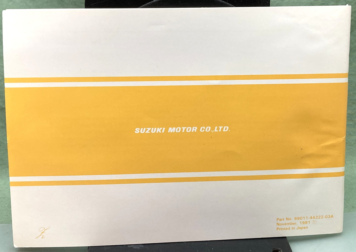 Genuine Suzuki 99011-14222-03A GS450L Owner's Manual 1981