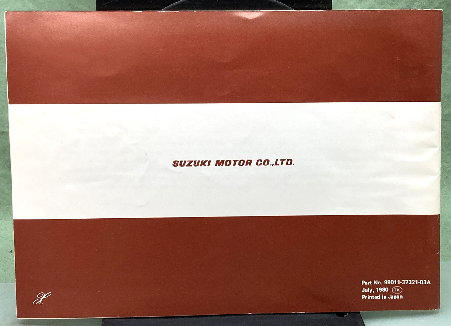 Genuine Suzuki 99011-37321-03A GN400T/GN400X Owner's Manual 1980
