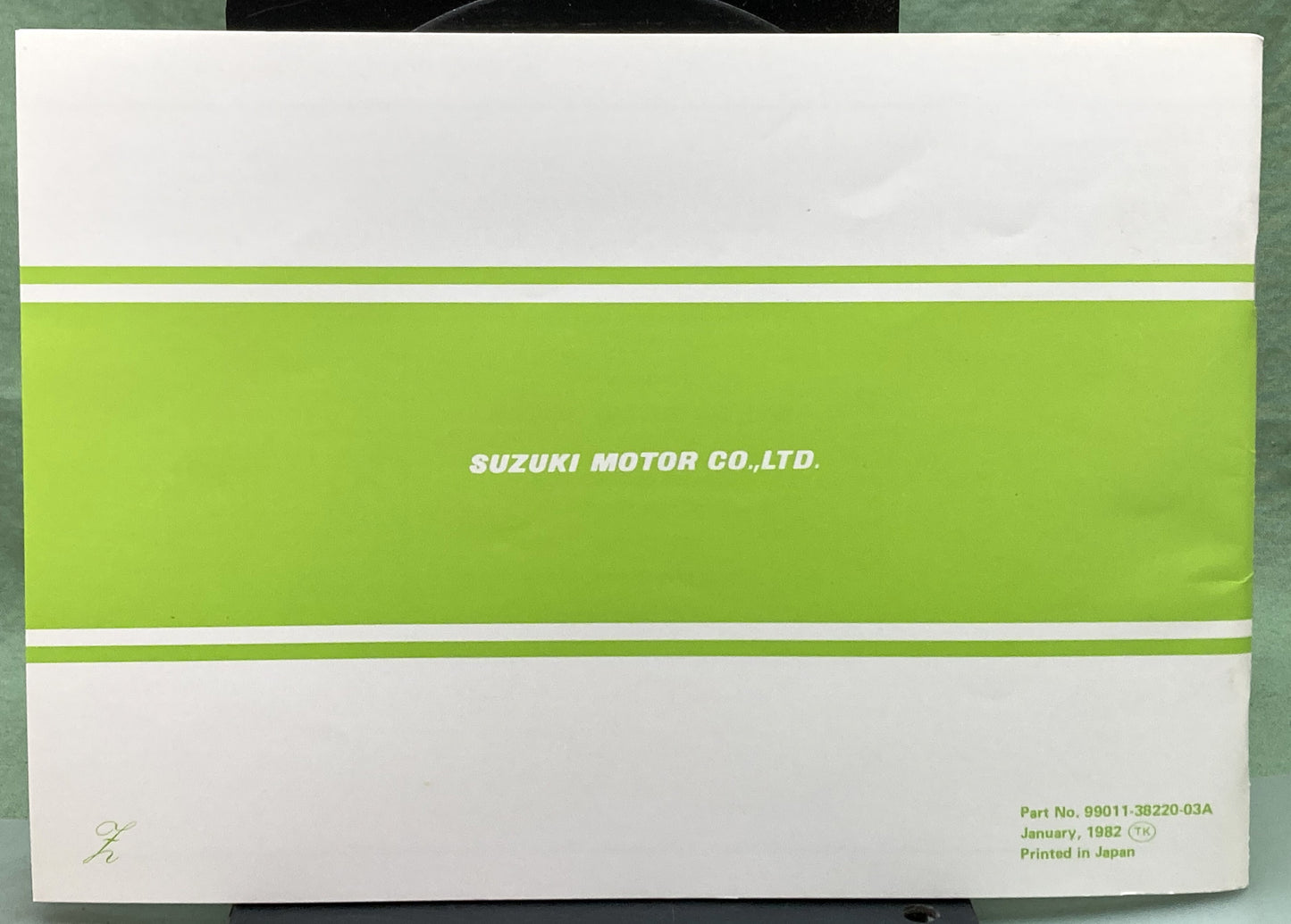 Genuine Suzuki 99011-38220-03A SP250 Owner's Manual 1982